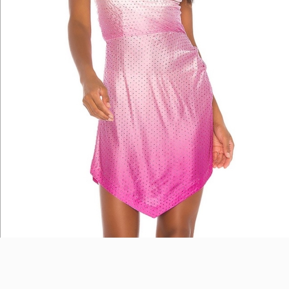Retrofete Pink Asymmetrical Dress
